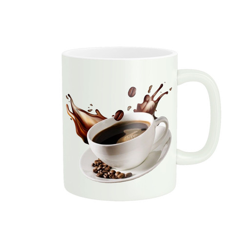 ماگ ( جعبه کادویی رایگان) طرح فنجان قهوه کد 79