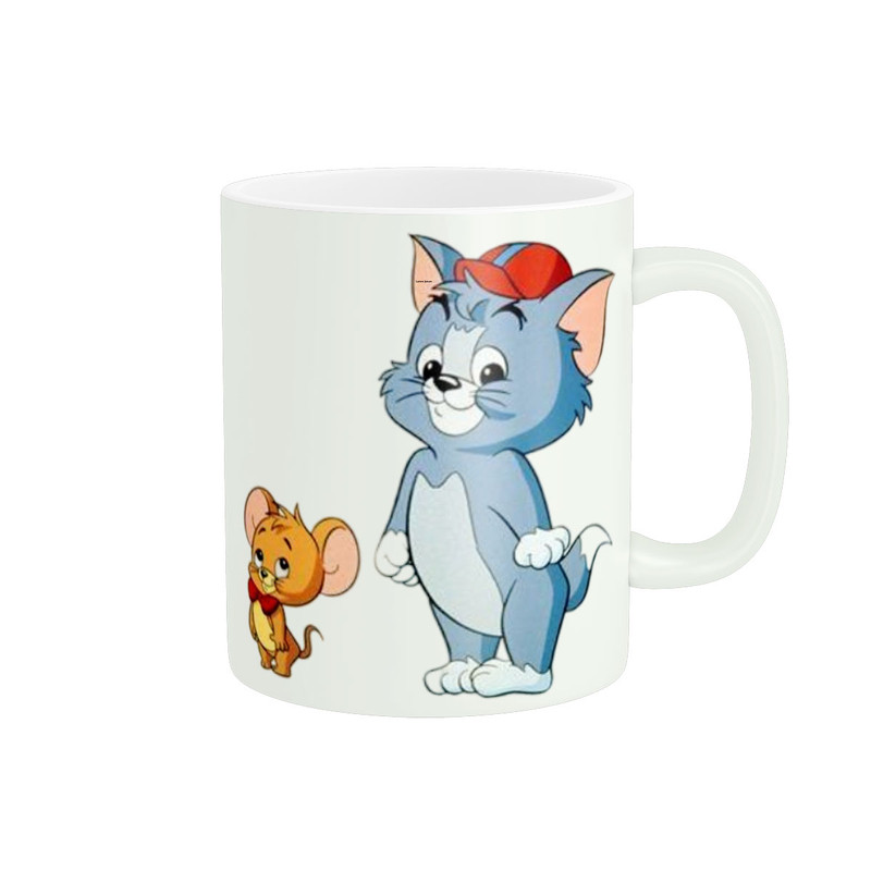 ماگ ( جعبه کادویی رایگان)  زیگورات مدل موش و گربه کد 2423