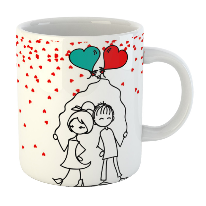 ماگ ( جعبه کادویی رایگان)  مدل عاشقانه فانتزی کد 01
