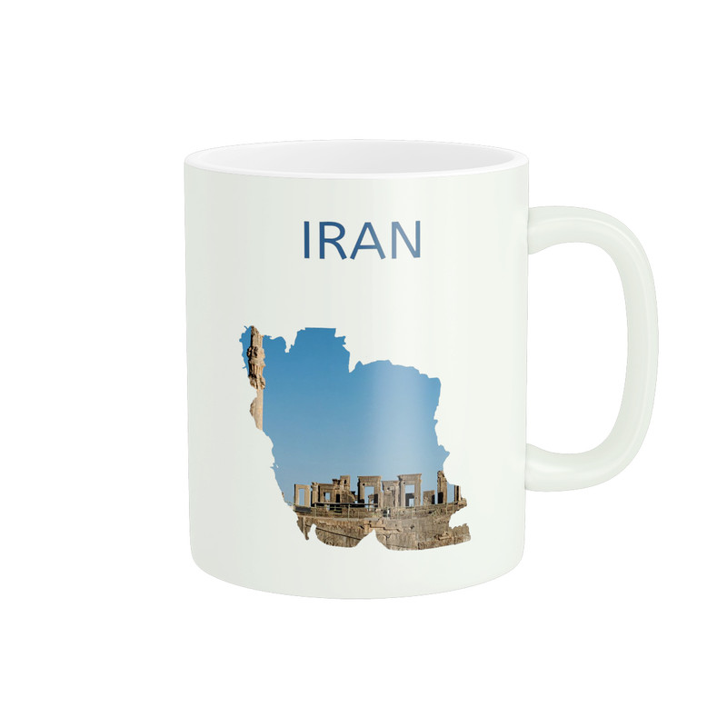 ماگ ( جعبه کادویی رایگان)  پادآفرین مدل نقشه ایران کد PM4201
