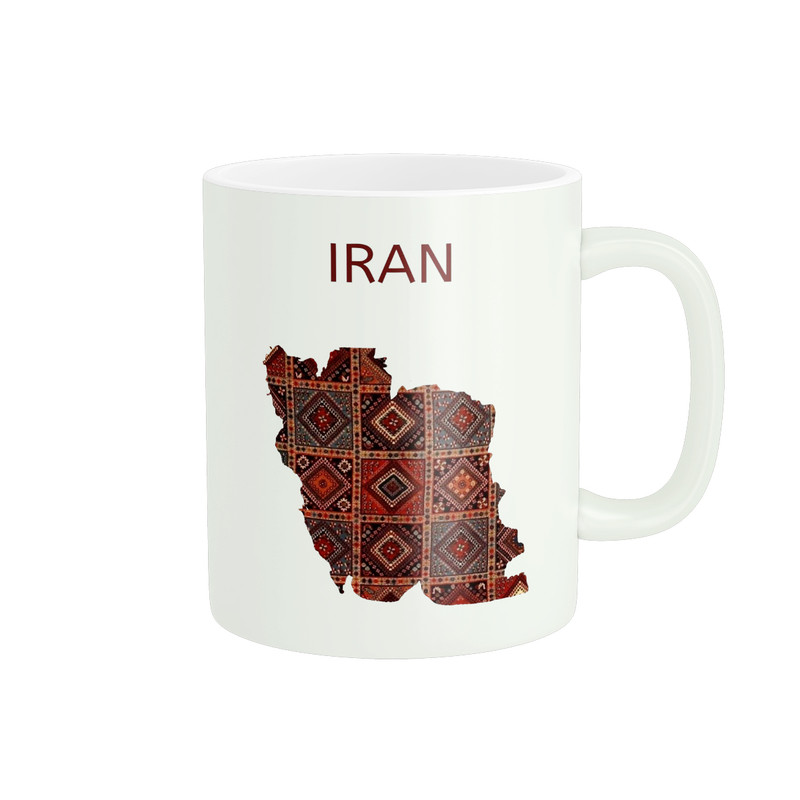 ماگ ( جعبه کادویی رایگان)  پادآفرین مدل نقشه ایران کد PM4204