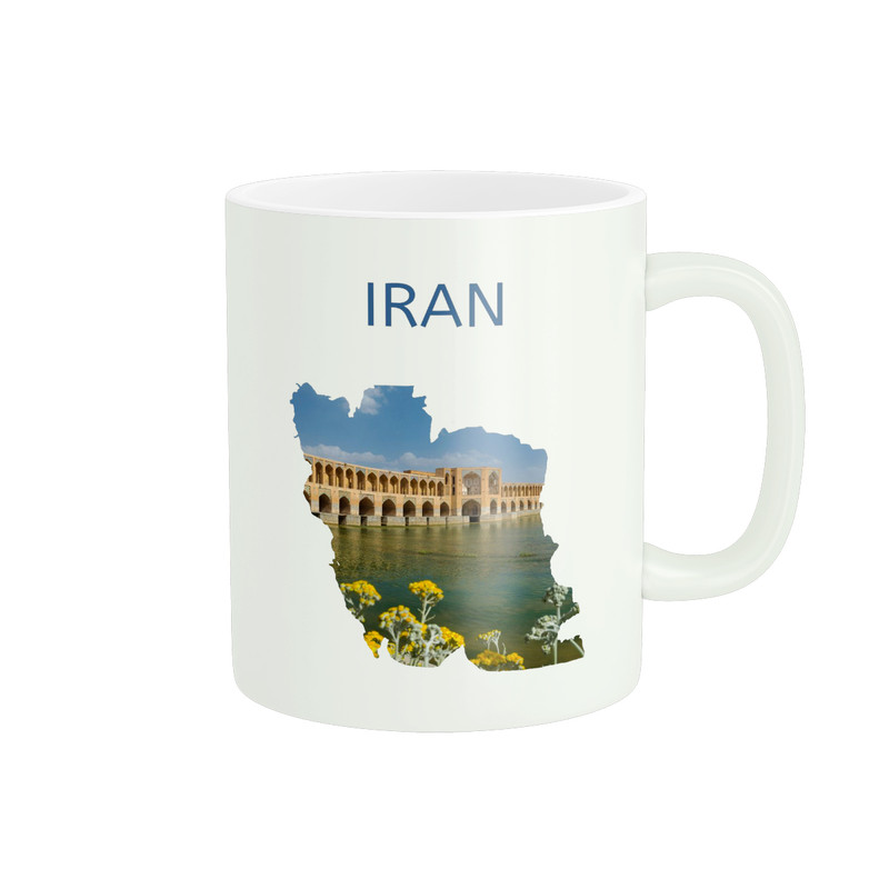 ماگ ( جعبه کادویی رایگان)  پادآفرین مدل نقشه ایران کد PM4211