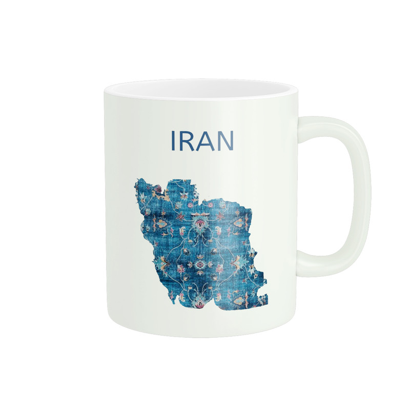 ماگ ( جعبه کادویی رایگان)  پادآفرین مدل نقشه ایران کد PM4213