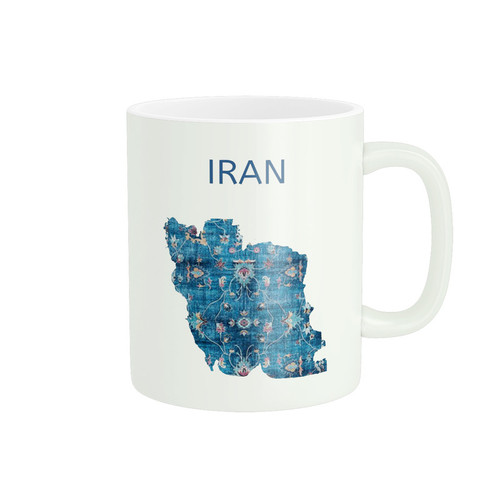 ماگ ( جعبه کادویی رایگان) پادآفرین مدل نقشه ایران کد PM4213
