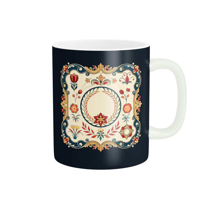 ماگ ( جعبه کادویی رایگان)  مدل طراحی سنتی کد 832