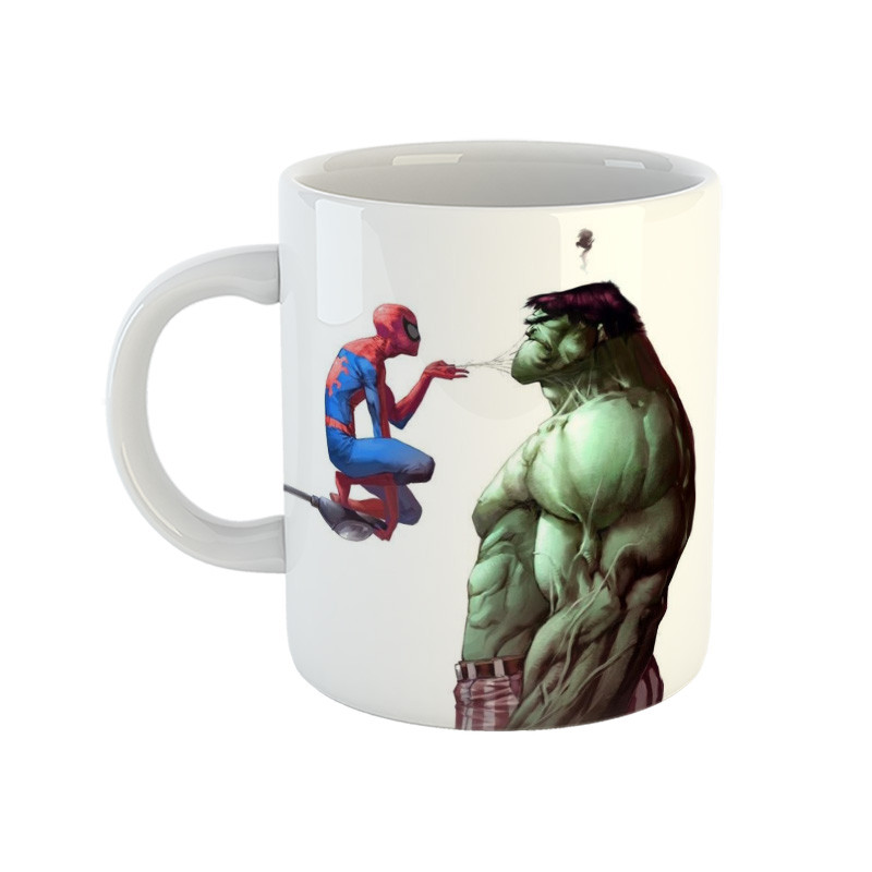 ماگ ( جعبه کادویی رایگان)  مدل  مرد عنکبوتی  طرح spider man