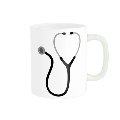 ماگ ( جعبه کادویی رایگان) استلار طرح گوشی پزشکی کد 1517