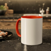 ماگ ( جعبه کادویی رایگان) مدل دسته رنگی طرح
