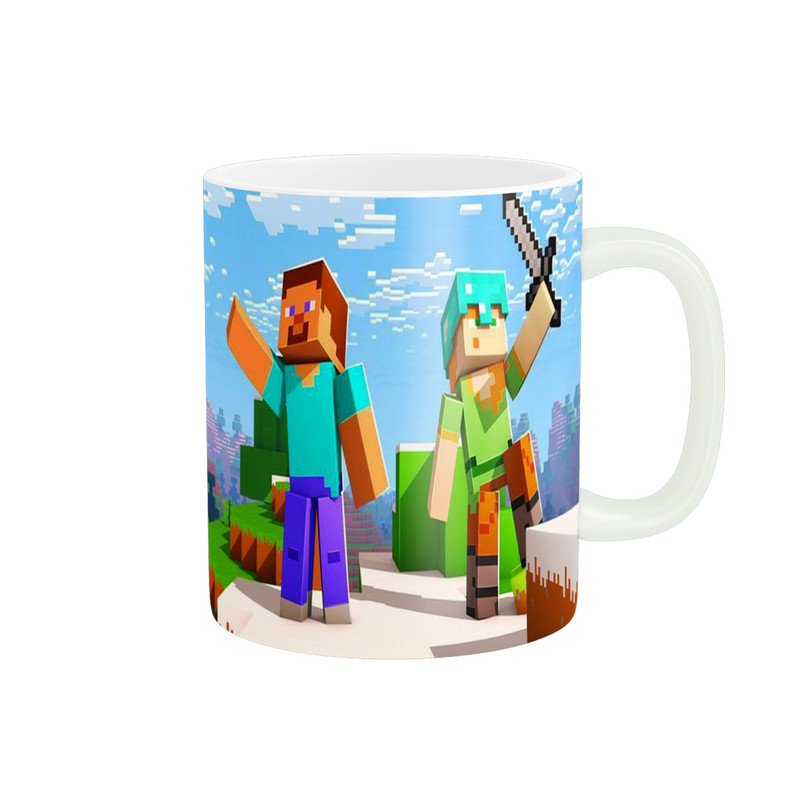 ماگ ( جعبه کادویی رایگان)  پادآفرین مدل ماینکرافت Minecraft کد p2587