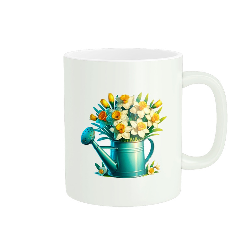 ماگ ( جعبه کادویی رایگان)  پاد آفرین طرح گل کد 447