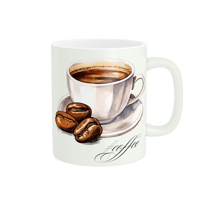 ماگ ( جعبه کادویی رایگان)  پاد آفرین طرح قهوه کد 653