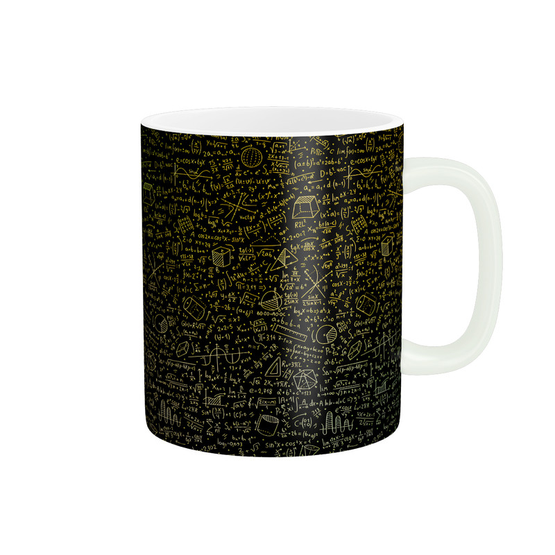 ماگ ( جعبه کادویی رایگان)  طرح ریاضی کد 3