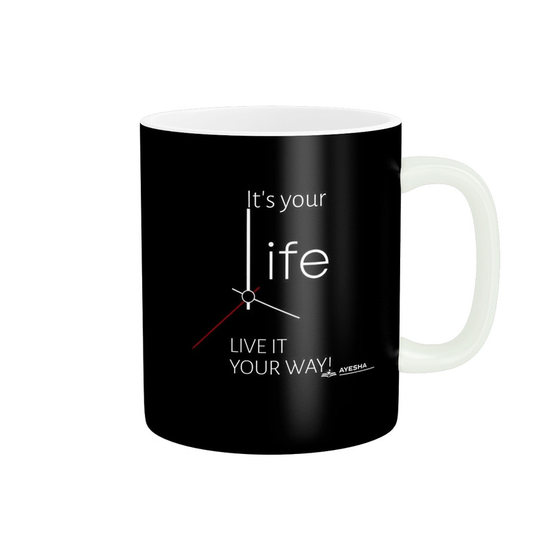 ماگ ( جعبه کادویی رایگان)  طرح life کد 566