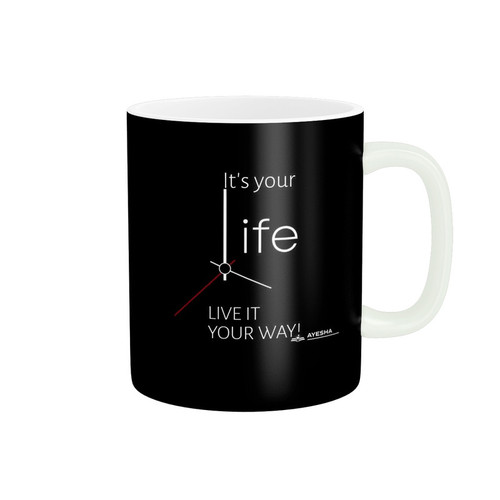 ماگ ( جعبه کادویی رایگان) طرح life کد 566
