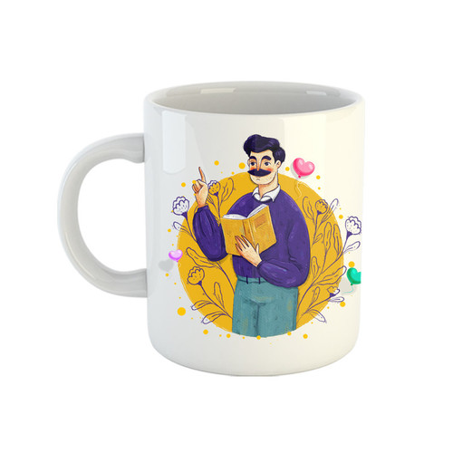 ماگ ( جعبه کادویی رایگان) مدل روز معلم کد04