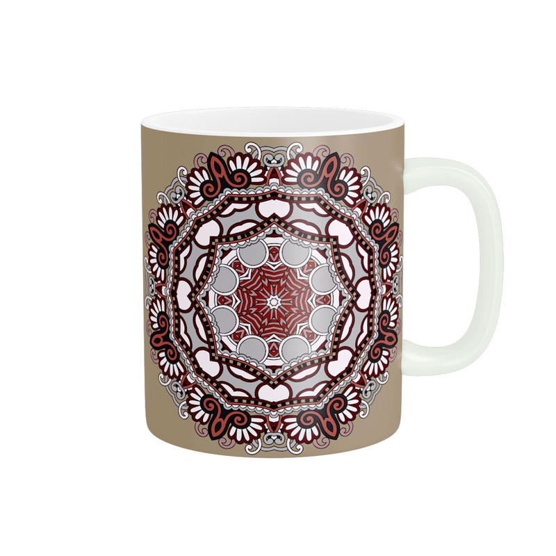 ماگ ( جعبه کادویی رایگان)  پادآفرین طرح سنتی اسلیمی ایرانی کد 1909