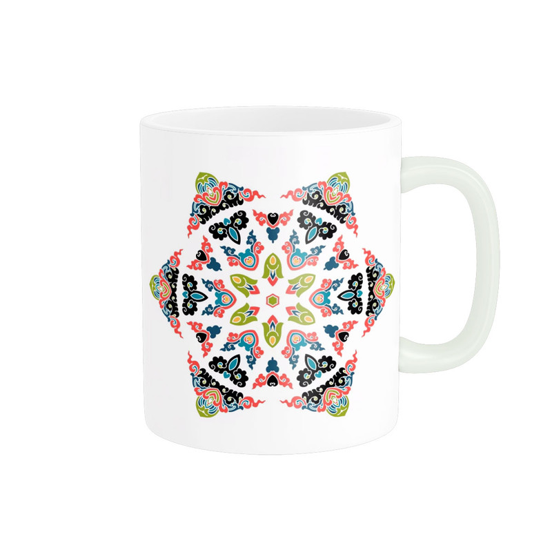 ماگ ( جعبه کادویی رایگان)  پادآفرین طرح سنتی اسلیمی ایرانی کد 1926
