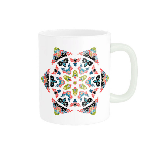 ماگ ( جعبه کادویی رایگان) پادآفرین طرح سنتی اسلیمی ایرانی کد 1926