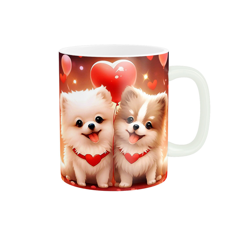 ماگ ( جعبه کادویی رایگان)  زیگورات مدل سگ فانتزی کد 2722