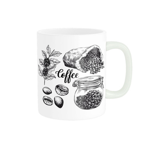 ماگ ( جعبه کادویی رایگان) پادآفرین طرح قهوه و کافی Coffee کد 1442