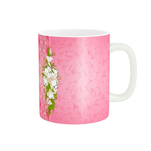 ماگ ( جعبه کادویی رایگان) مدل طراحی هنری گل کد 1144