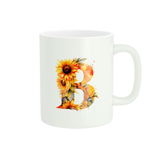 ماگ ( جعبه کادویی رایگان) پاد آفرین طرح اسم B کد 637