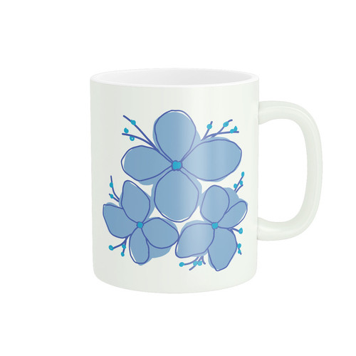 ماگ ( جعبه کادویی رایگان) طرح گل کد 467