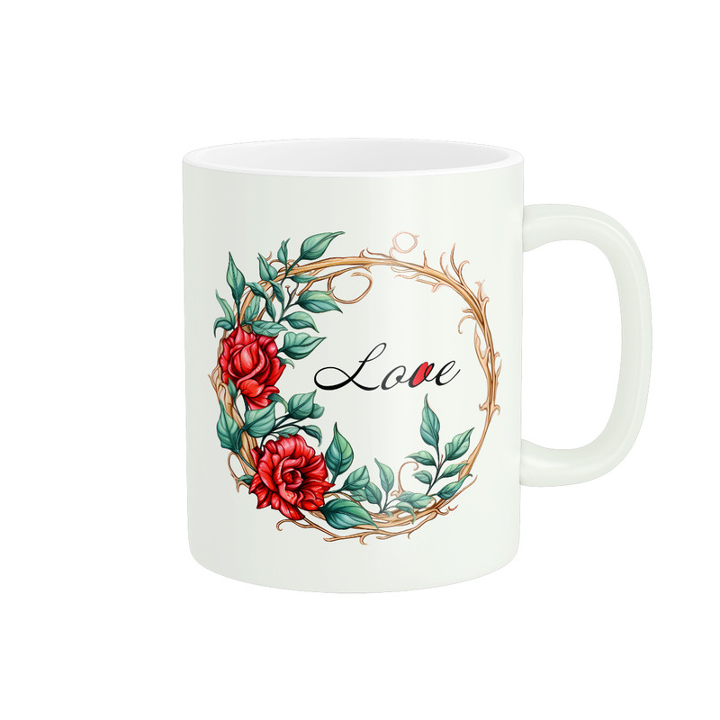 ماگ ( جعبه کادویی رایگان)  طرح Love کد 164