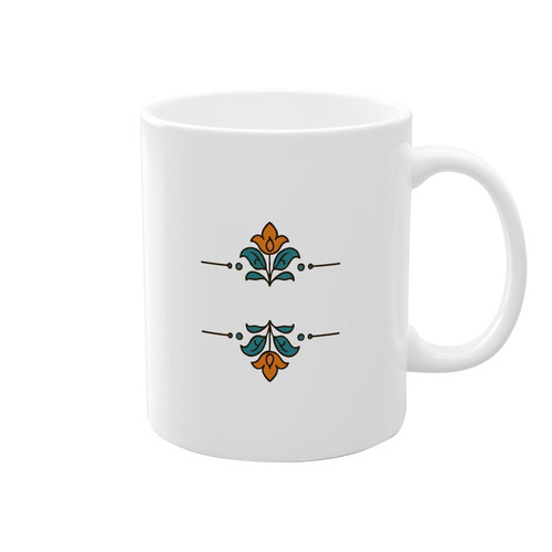 ماگ ( جعبه کادویی رایگان) طرح گل سنتی