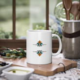 ماگ ( جعبه کادویی رایگان) طرح گل سنتی