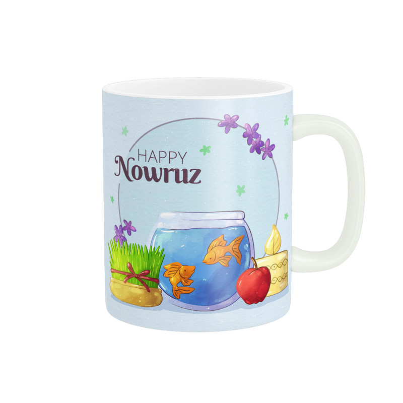 ماگ ( جعبه کادویی رایگان)  تاراد طرح عید نوروز کد NU004