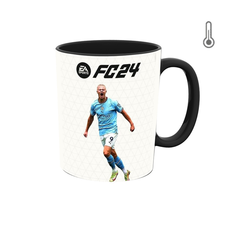 ماگ ( جعبه کادویی رایگان)  حرارتی طرح هالند FC 24