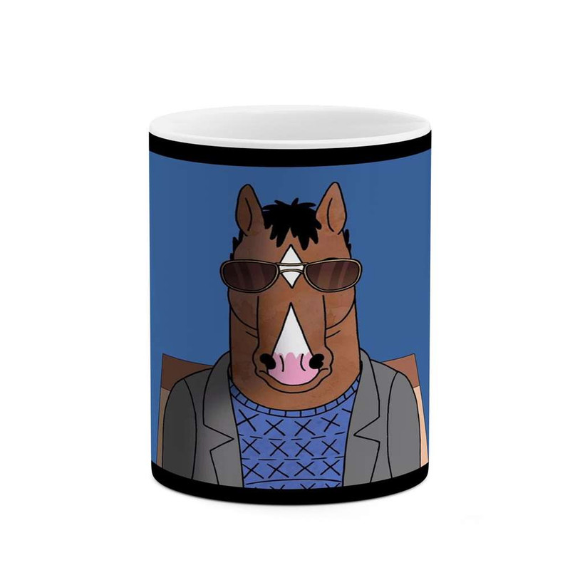 ماگ ( جعبه کادویی رایگان) ( جعبه کادویی رایگان) چیتوکالا مدل کارتون BoJack Horseman کد mgh22335
