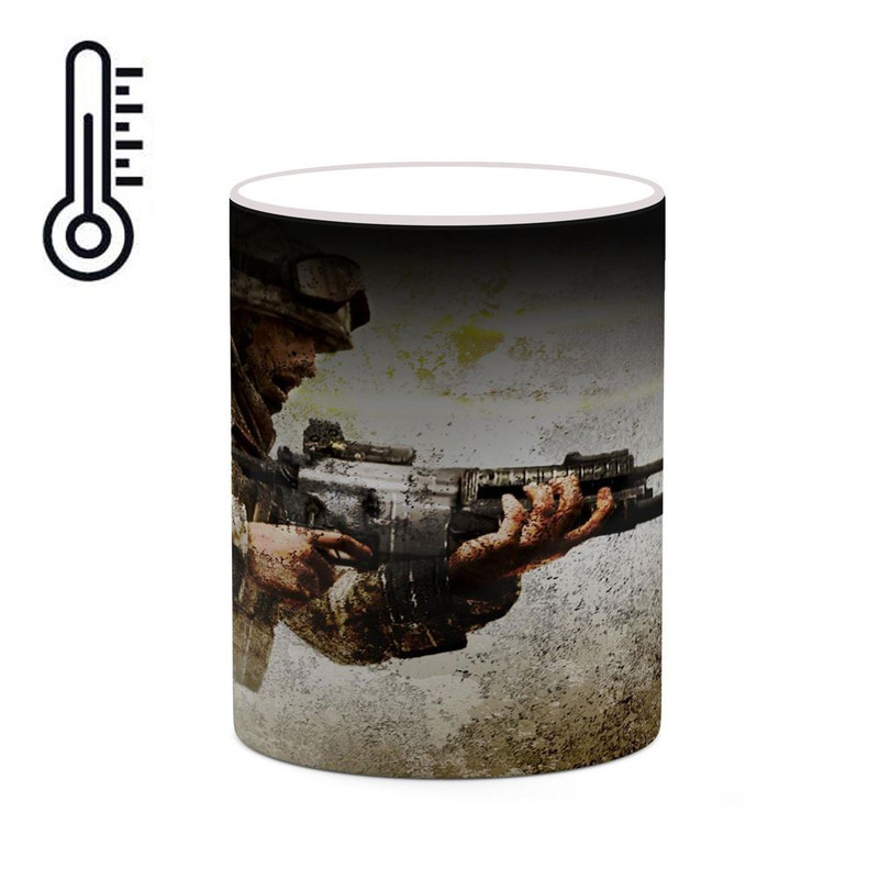 ماگ ( جعبه کادویی رایگان) ( جعبه کادویی رایگان) حرارتی چیتوکالا مدل بازی Call Of Duty 4ː Modern Warfare کد mgh27813