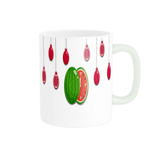 ماگ ( جعبه کادویی رایگان) ( جعبه کادویی رایگان) استلار طرح هندوانه شب یلدا کد 0053