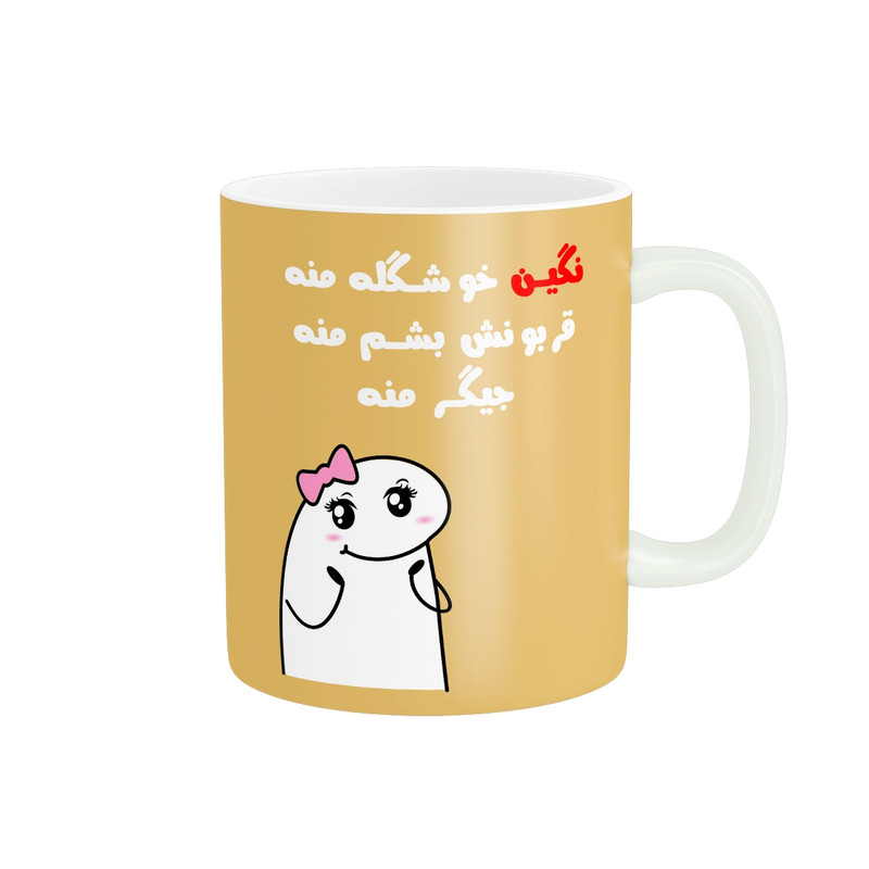 ماگ ( جعبه کادویی رایگان) ( جعبه کادویی رایگان) مدل فانتزی نگین کد 2380