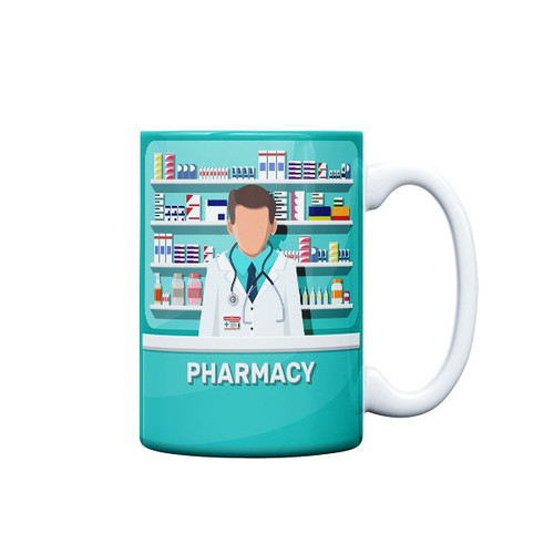 ماگ ( جعبه کادویی رایگان) ( جعبه کادویی رایگان) مدل مناسبتی طرح روز داروساز کد 807