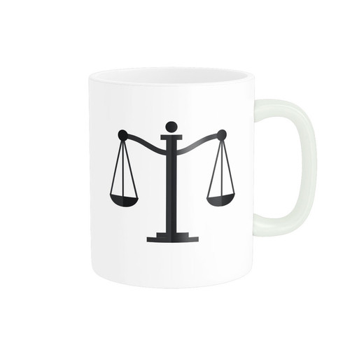 ماگ ( جعبه کادویی رایگان) ( جعبه کادویی رایگان) مدل ترازوی عدالت کد 578