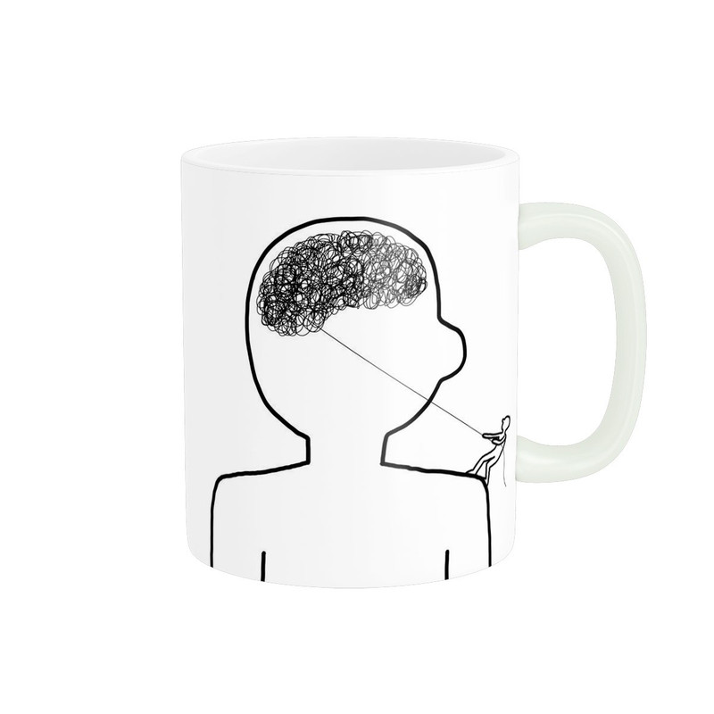ماگ ( جعبه کادویی رایگان) ( جعبه کادویی رایگان) پادآفرین مدل روانشناسی  کد 711