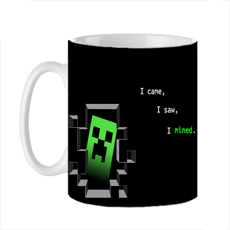 ماگ ( جعبه کادویی رایگان) ( جعبه کادویی رایگان) طرح creeper minecraft کریپر کد 465