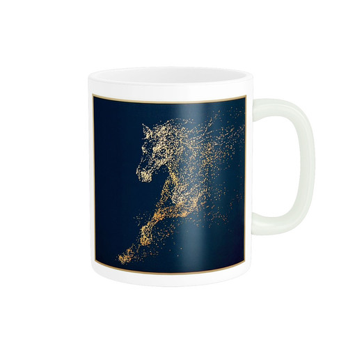 ماگ ( جعبه کادویی رایگان) ( جعبه کادویی رایگان) طرح اسب کد 453