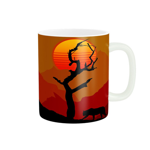 ماگ ( جعبه کادویی رایگان) ( جعبه کادویی رایگان) طرح منظره خورشید کد 032