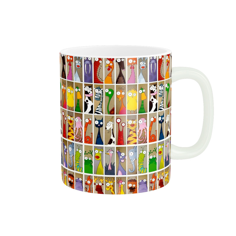ماگ ( جعبه کادویی رایگان) ( جعبه کادویی رایگان) زیگورات مدل فانتزی کد 3215