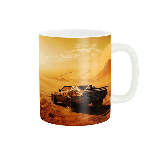 ماگ ( جعبه کادویی رایگان) ( جعبه کادویی رایگان) مدل ماشین طرح فیلم mad max کد 81