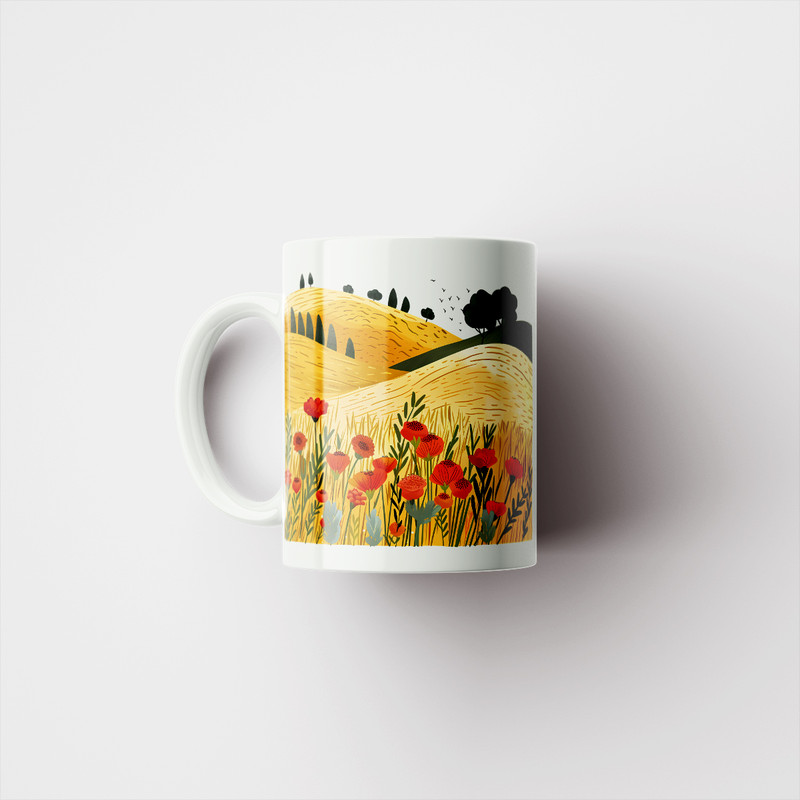 ماگ ( جعبه کادویی رایگان) ( جعبه کادویی رایگان) مدل منظره کد 876