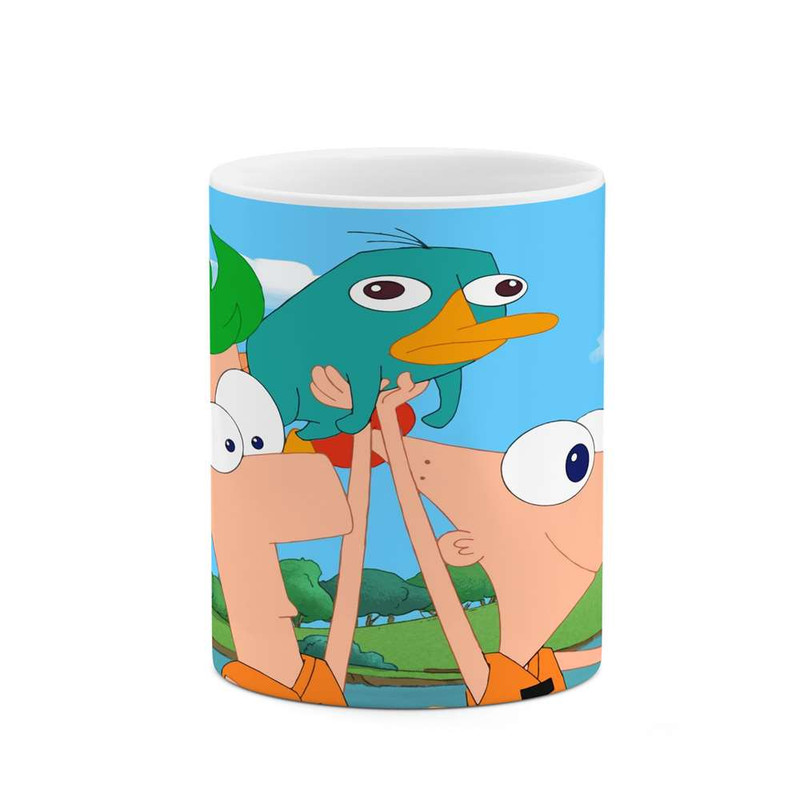 ماگ ( جعبه کادویی رایگان) ( جعبه کادویی رایگان) چیتوکالا مدل کارتون Phineas And Ferb کد mgh22914