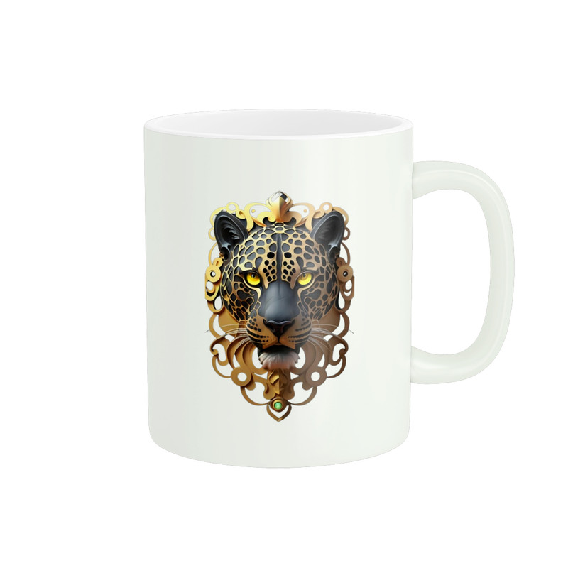 ماگ ( جعبه کادویی رایگان)  زیگورات مدل پلنگ کد 218