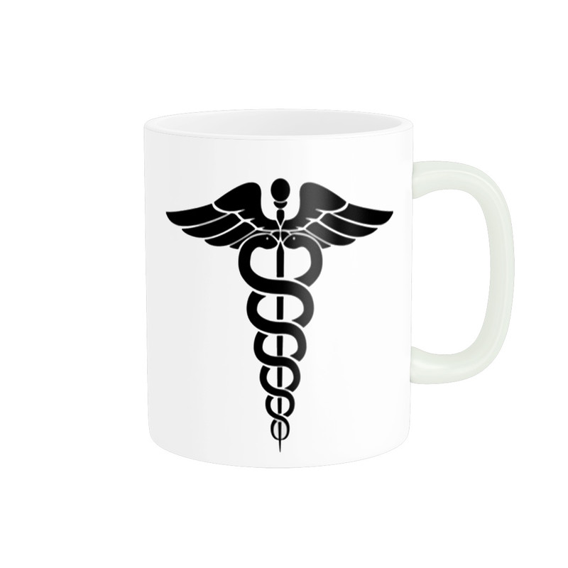 ماگ ( جعبه کادویی رایگان)  استلار طرح لوگو پزشکی  کد 0757