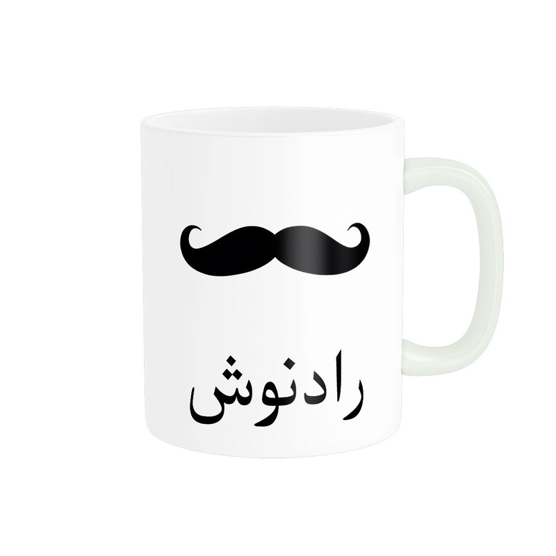 ماگ ( جعبه کادویی رایگان)  ناریکو مدل لیوان شخصی طرح اسم رادنوش کد 014299