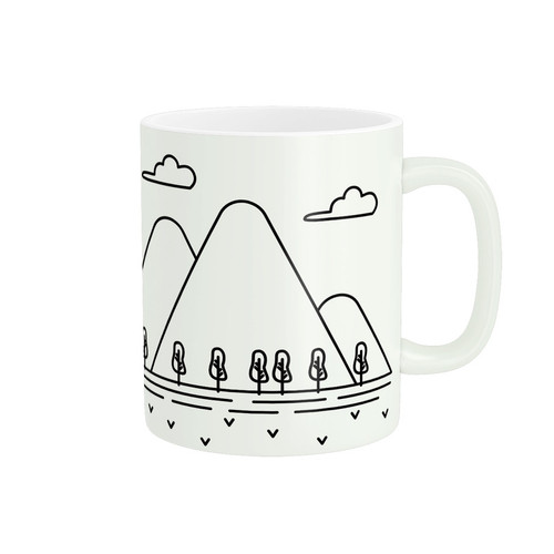 ماگ ( جعبه کادویی رایگان) طرح منظره کارتونی کد 41